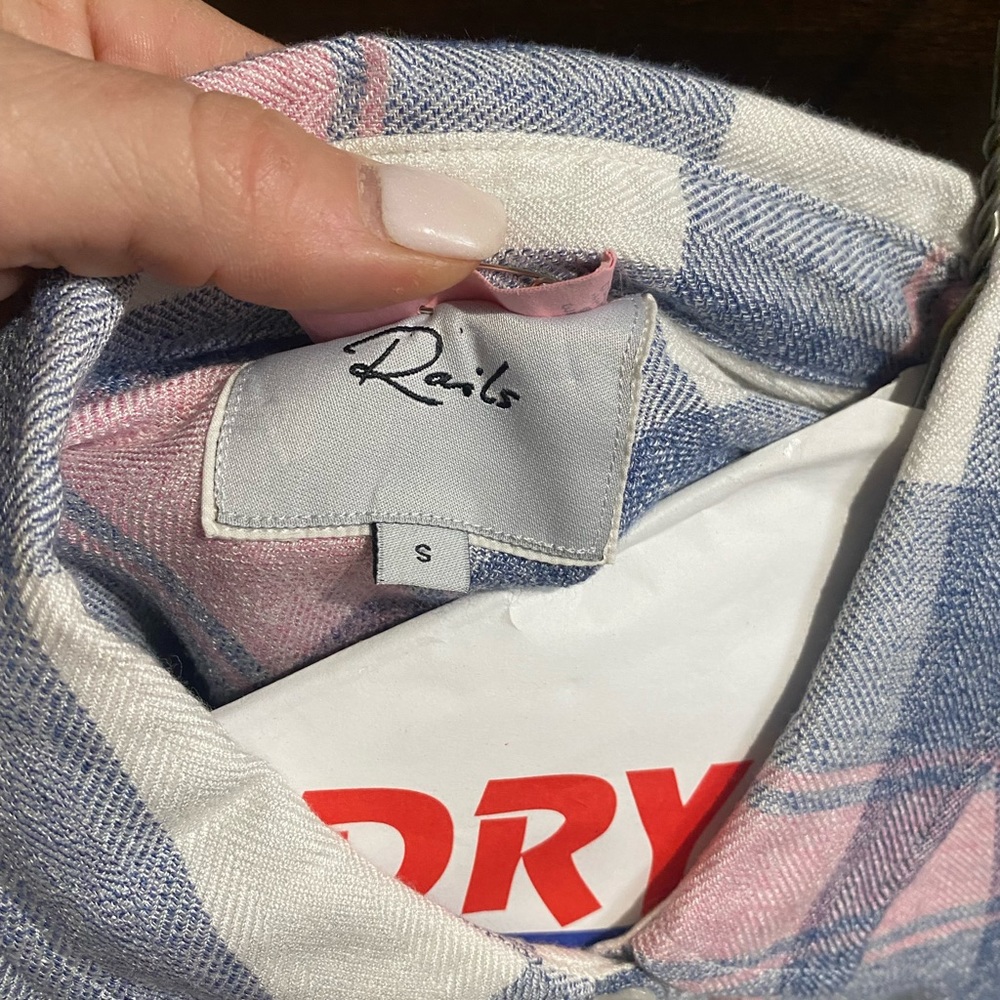 Rails Plaid Button Up In Small. Blue And Pink. - image 3